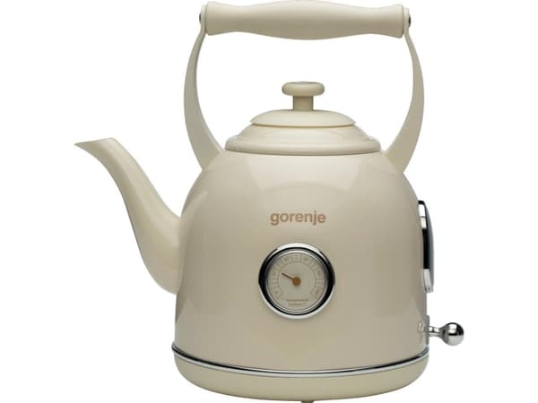 Gorenje K17CLIN, 1,7 l, 2000 W, Krem, Metall, Plast, Vannivåindikator, Overopphetingsbeskyttelse