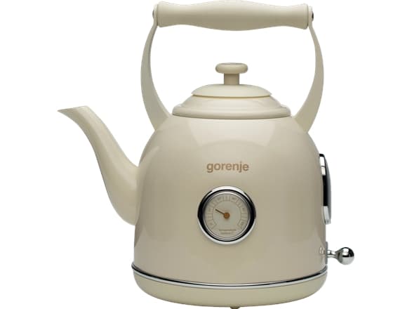 Gorenje K17CLIN, 1,7 l, 2000 W, Krem, Metall, Plast, Vannivåindikator, Overopphetingsbeskyttelse