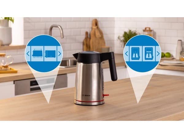 Bosch MyMoment TWK6M480 - Kjele - 1.7 liter - 2.4 kW - rustfritt stål / svart