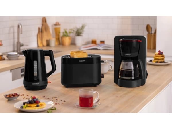 Bosch TWK1M123, 1,7 l, 2400 W, Sort, Plast, Vannivåindikator, Overopphetingsbeskyttelse