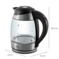 Miniatyrbillede 6 af 6: Vandkedel - 1,8L - temperaturregulering - 24,5x22x16cm - sort