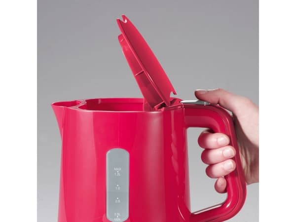 Severin WK 3384, 1,2 l, 1500 W, Grå, Röd, Vattennivå indikator, Sladdlös