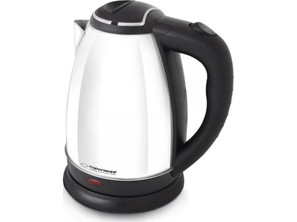 Esperanza EKK113W Vedenkeitin 1,8 L Musta, valkoinen 1800 W