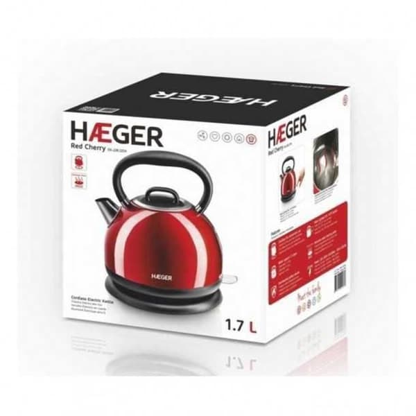 Vattenkokare och tekanna Haeger Red Cherry 2200 W (1,7 L) 1,7 L