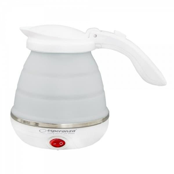 Vattenkokare Esperanza EKK023 Vit Rostfritt stål Plast 750 W 0,5 L