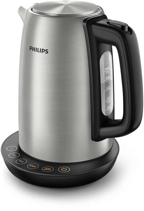 Philips Avance Collection HD9359/90 electric kettle 1.7 L 2200 W Black, Metallic