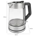 Miniatyrbild 3 av 5: Proficook elektrisk vattenkokare i glas PC-WKS 1190 G