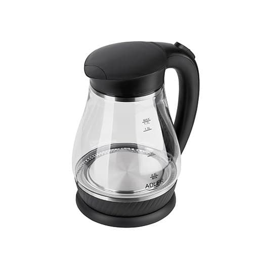 Adler AD 1274 B elkedel 1,7 L 2200 W Sort, Gennemsigtig