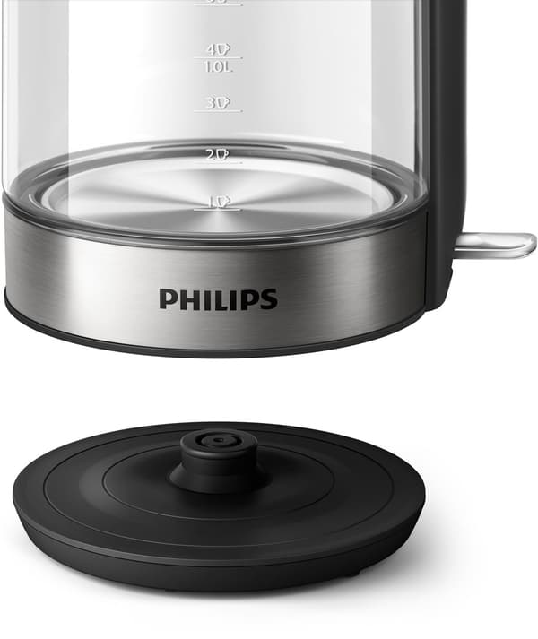 Philips 5000 series HD9339/80 elkedel 1,7 L 2200 W Sort, Rustfrit stål, Gennemsigtig