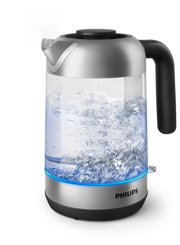 Philips 5000 series HD9339/80 elkedel 1,7 L 2200 W Sort, Rustfrit stål, Gennemsigtig