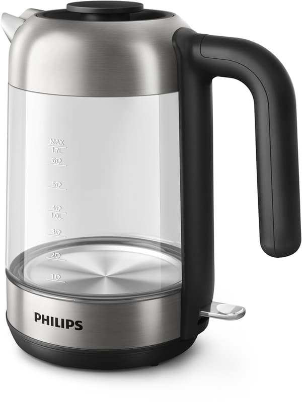 Philips 5000 series HD9339/80 elkedel 1,7 L 2200 W Sort, Rustfrit stål, Gennemsigtig