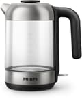 Miniatyrbillede 1 af 6: Philips 5000 series HD9339/80 elkedel 1,7 L 2200 W Sort, Rustfrit stål, Gennemsigtig