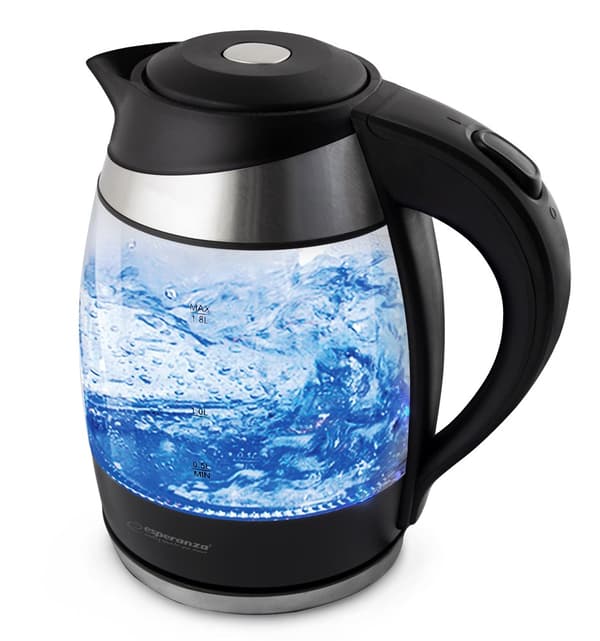 Esperanza EKK009 vedenkeitin 1,8 L Musta, Monivärinen 2200 W