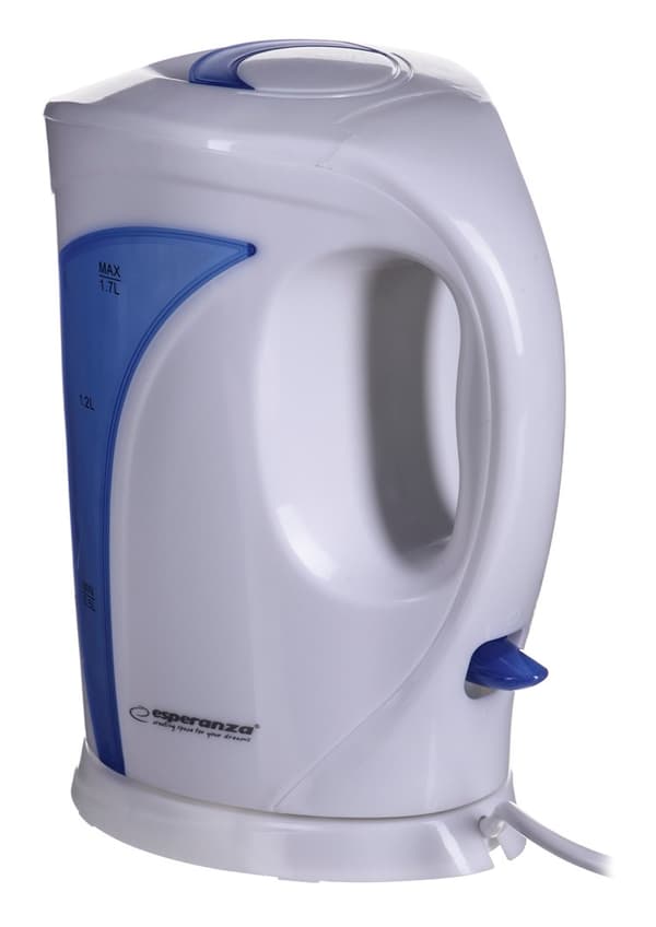 Esperanza EKK018B Elkedel 1,7 L, Hvid / Blå