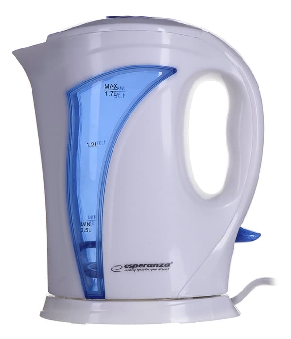 Esperanza EKK018B Elkedel 1,7 L, Hvid / Blå