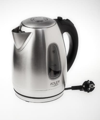 Adler AD 1223 elkedel 1,7 L Sort, Rustfrit stål 2200 W