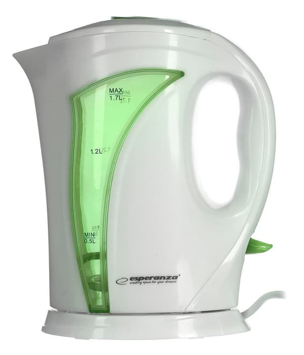 Esperanza EKK018G Elkedel 1,7 L, Hvid / Grøn