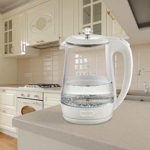 Maestro MR-052-WHITE El-glaskedel, hvid 1,7 L