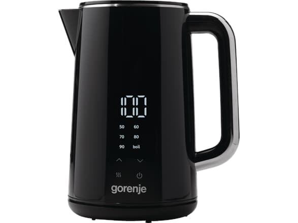 Gorenje K17DWD, 1,7 l, 2200 W, Sort, Justerbar termostat, Overopphetingsbeskyttelse, Trådløs