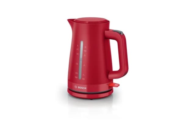 Bosch TWK3M124, 1,7 l, 2400 W, Rød, Plast, Vannivåindikator, Overopphetingsbeskyttelse