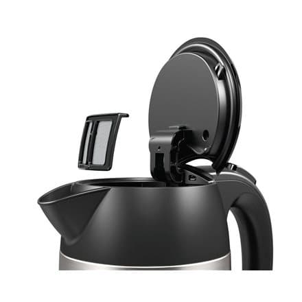 Bosch TWK3P420 electric kettle 1.7 L 2400 W Black, Stainless steel