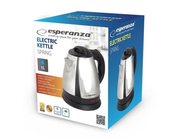 Esperanza EKK116X elkedel 1L 1350 W Inox
