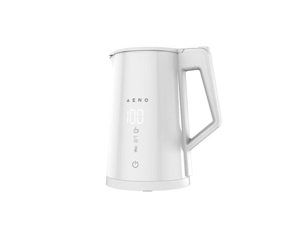 AENO Rychlovarna smart kanvica EK8S - 1850-2200W 1.7 l Strix dvojite steny regulacia, 1,7 l, 2200 W, Vit, Stål, Justerbar termostat, Överhettningssky