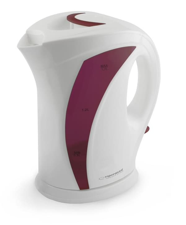 Esperanza EKK018R Vedenkeitin 1,7 L, valkoinen/punainen
