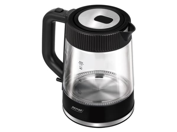 MPM vannkoker MPM MCZ-117 vannkoker i glass 1,7l 2200W Baklysfilter