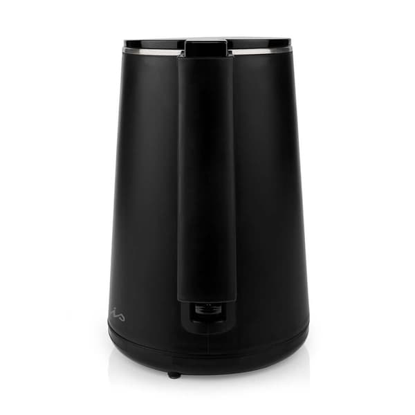 Nedis Vannkoker | 1.0 l | Plast | Sort | Roterbar 360 grader | Skjult varmeelement | Strix® kontroll | Koketørr beskyttelse