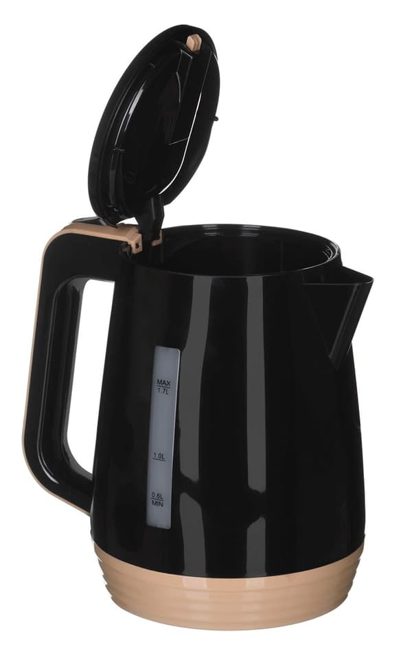 Feel-Maestro MR033 svart vattenkokare 1,7 L 2200 W