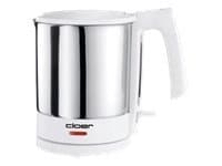 Cloer 4711, 1,5 L, 2000 W, Ruostumaton teräs, Valkoinen, Veden tason ilmaisin, Ylikuumenemissuoja, Johdoton
