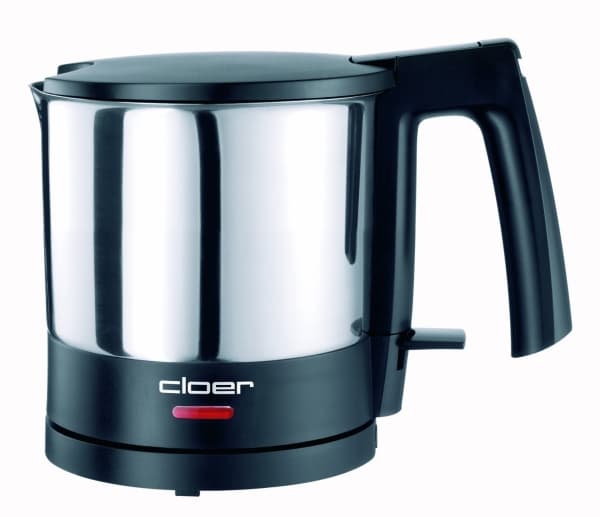 Cloer 4720, 1 L, 1800 W, Musta, Ruostumaton teräs, Ruostumaton teräs, Veden tason ilmaisin, Johdoton