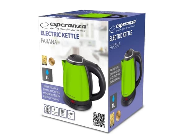 Esperanza EKK128G Vattenkokare Parana 1 L, grön 1350 W