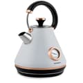 Miniatyrbillede 4 af 9: Elkedel - med termometer - 1,7L - grå - 21x16x25cm