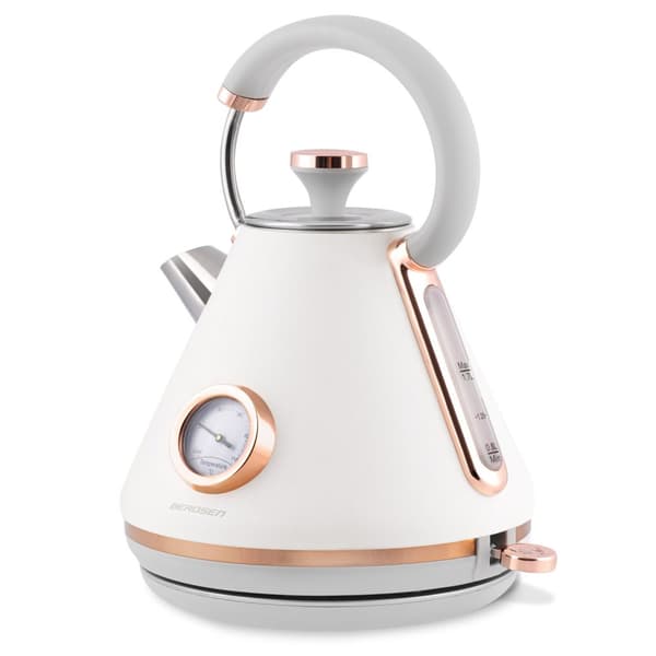 Elektrisk vattenkokare med termometer 1,7L Berdsen BD-701 vit
