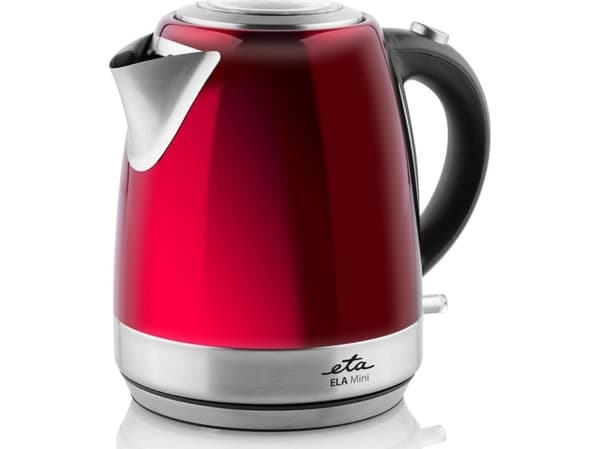 Eta ETA859990010, 1,2 l, 2100 W, Röd, Rostfritt stål, Vattennivå indikator