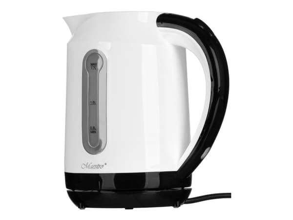 Feel Maestro MR041 white, 1,7 l, 2000 W, Sort, Hvit, Plast, Vannivåindikator, Overopphetingsbeskyttelse