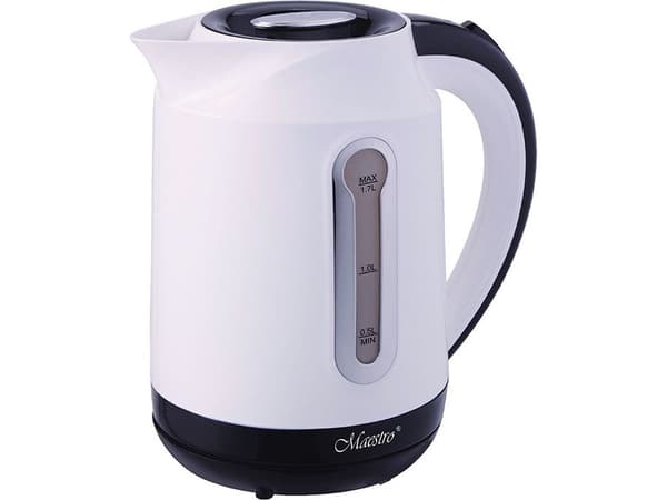 Feel Maestro MR041 white, 1,7 l, 2000 W, Sort, Hvit, Plast, Vannivåindikator, Overopphetingsbeskyttelse