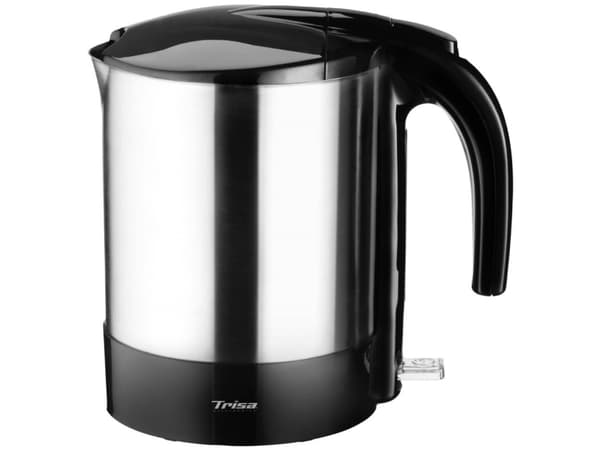 Trisa Comfort Boil W4875, 1,7 l, 2200 W, Sort, Satin Stål, Rustfritt stål, Vannivåindikator, Overopphetingsbeskyttelse