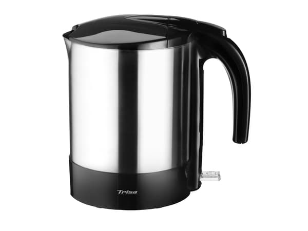Trisa Comfort Boil W4875, 1,7 l, 2200 W, Sort, Satin Stål, Rustfritt stål, Vannivåindikator, Overopphetingsbeskyttelse
