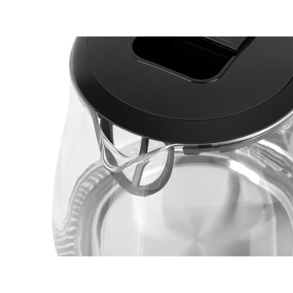 TEESA elkedel, glas, 1650 W, sort, 1 L