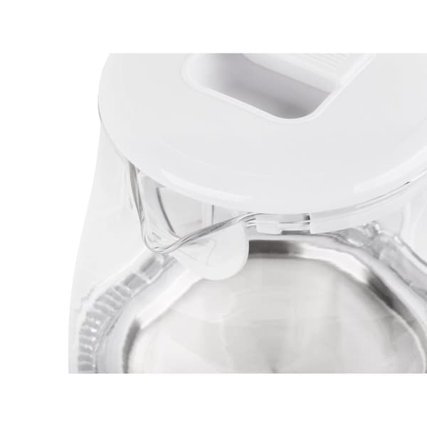 TEESA elkedel, glas, 2000 W, hvid, 1,7 L