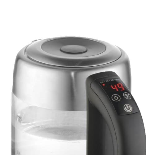 Adler | Vedenkeitin | AD 1247 UUSI | Elektronisella ohjauksella | 1850 - 2200 W | 1,7 L | Ruostumaton teräs, lasi | 360° pyörivä alusta |