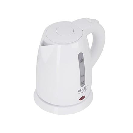 Adler | Kedel | AD 1272 | Elektrisk | 1600 W | 1 L | Rustfrit stål/polypropylen | 360° rotationsbase | hvid