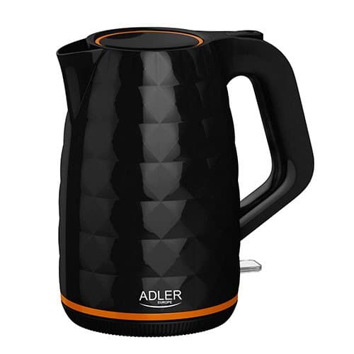 Adler | Kedel | AD 1277 | Standard | 2200 W | 1,7 L | Plast | 360° rotationsbase | Sort