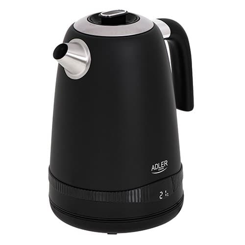 Adler | Kedel | AD 1295b | Elektrisk | 2200 W | 1,7 L | Rustfrit stål | 360° rotationsbase | Sort