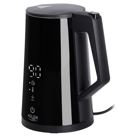 Adler | Kedel | AD 1345b | Elektrisk | 2200 W | 1,7 L | Rustfrit stål | 360° rotationsbase | Sort