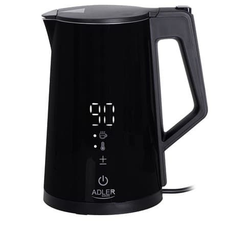 Adler | Kedel | AD 1345b | Elektrisk | 2200 W | 1,7 L | Rustfrit stål | 360° rotationsbase | Sort
