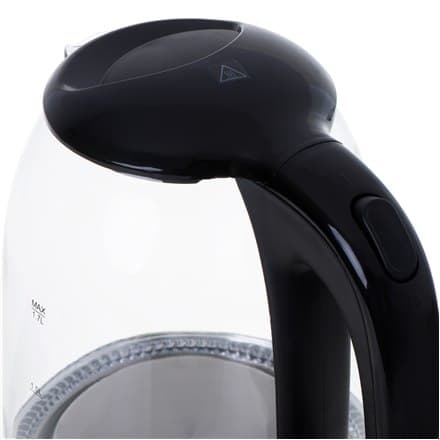 Mesko | Kedel | MS 1302b | Elektrisk | 2200 W | 1,7 L | Glas | 360° rotationsbase | Sort